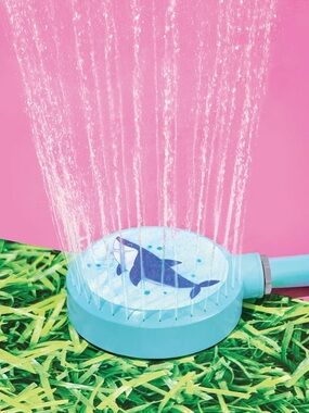 Sprinkler Sun Squad outdoor water toy for Kids Shark Blue (bundle of 2)